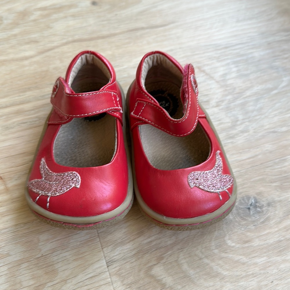 Livie & Luca pink pio pio bird toddler girl shoes
